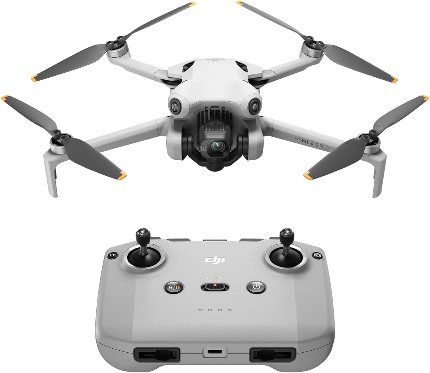 DJI Bundle DJI Mini 4 Pro Fly More avec DJI RC 2 (Radiocommande avec cran), Mini Drone Pliable avec Caméra 4K, Moins de 0,549 lb/249 g, Temps de Vol de 34 min, 2 Batteries Supplémentaires, C0