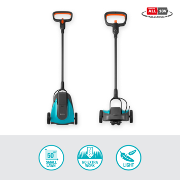 Gardena 18V grasmaaier HandyMower 22cm incl. 2,5Ah accu   lader
