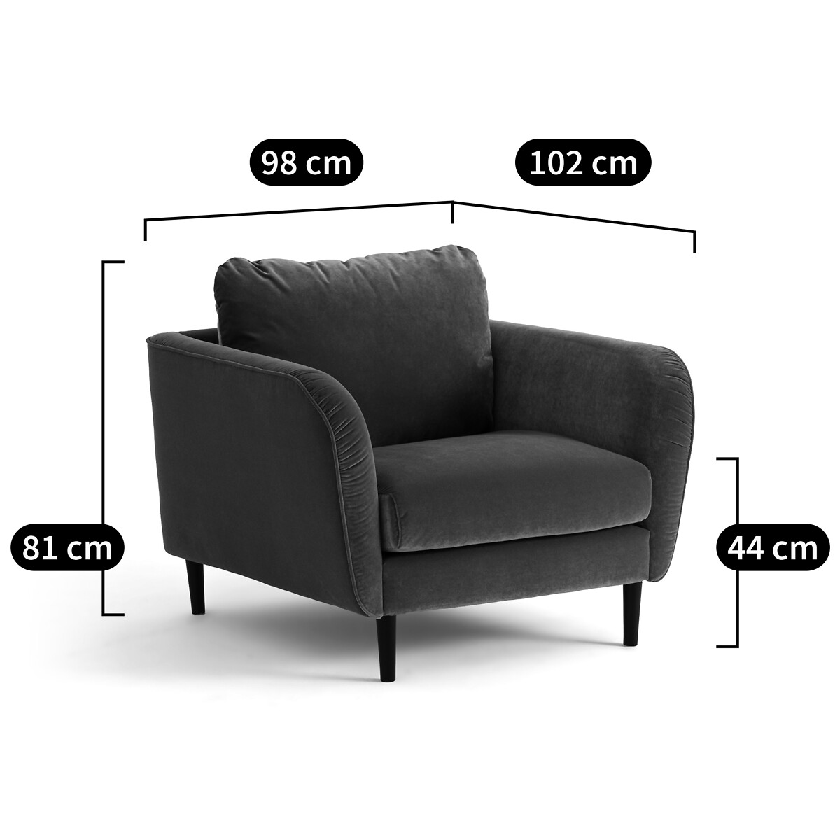 LA REDOUTE INTERIORS<br>Poltrona Fluwheel, Amy