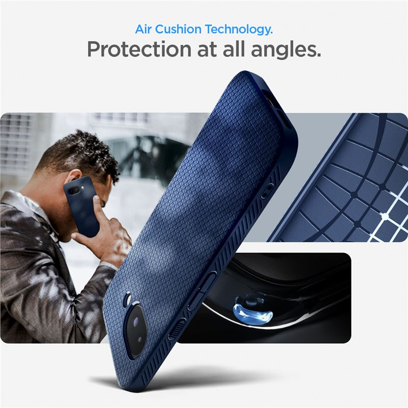 Google Pixel 9a Liquid Air Case Gummi Hülle (ACS09040) - Navy (Matt)