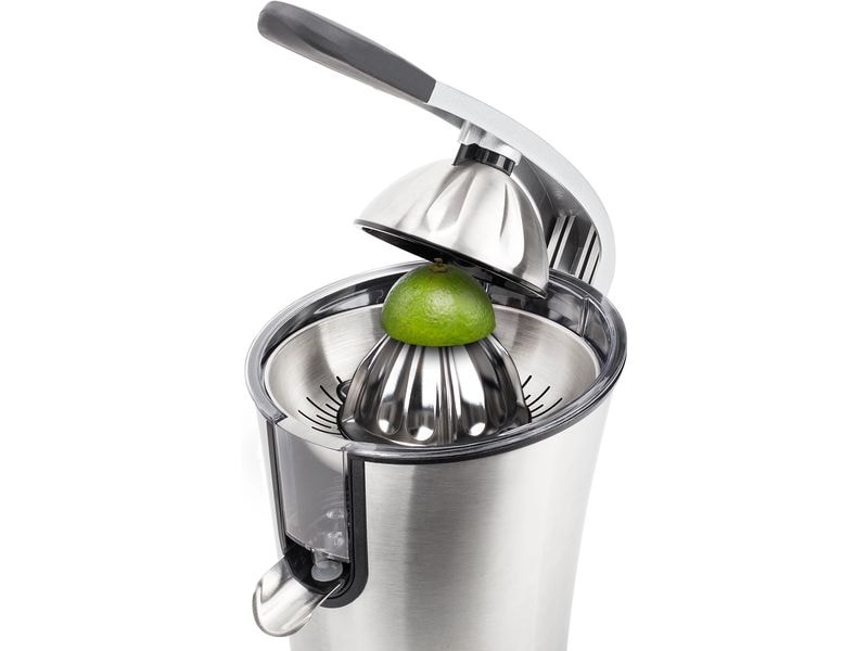 Princess Saftpresse 201860 Master Juicer Pro Schwarz/Silber Elektrische Zitruspresse