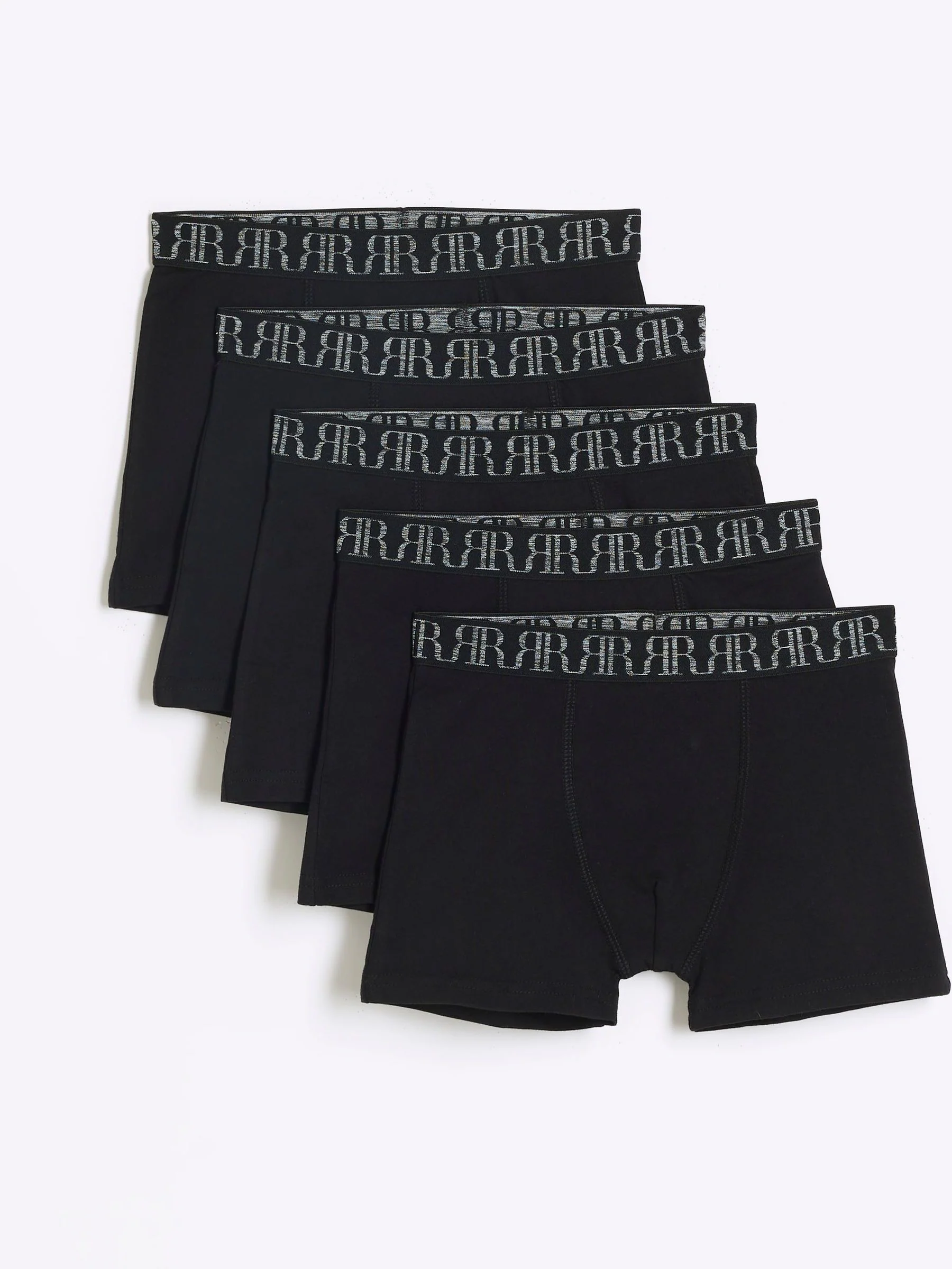 Zwart - River Island - Set van 5 boxershorts
