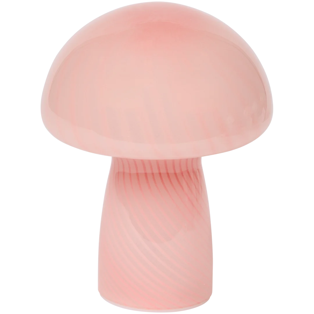 Lampe champignon en verre