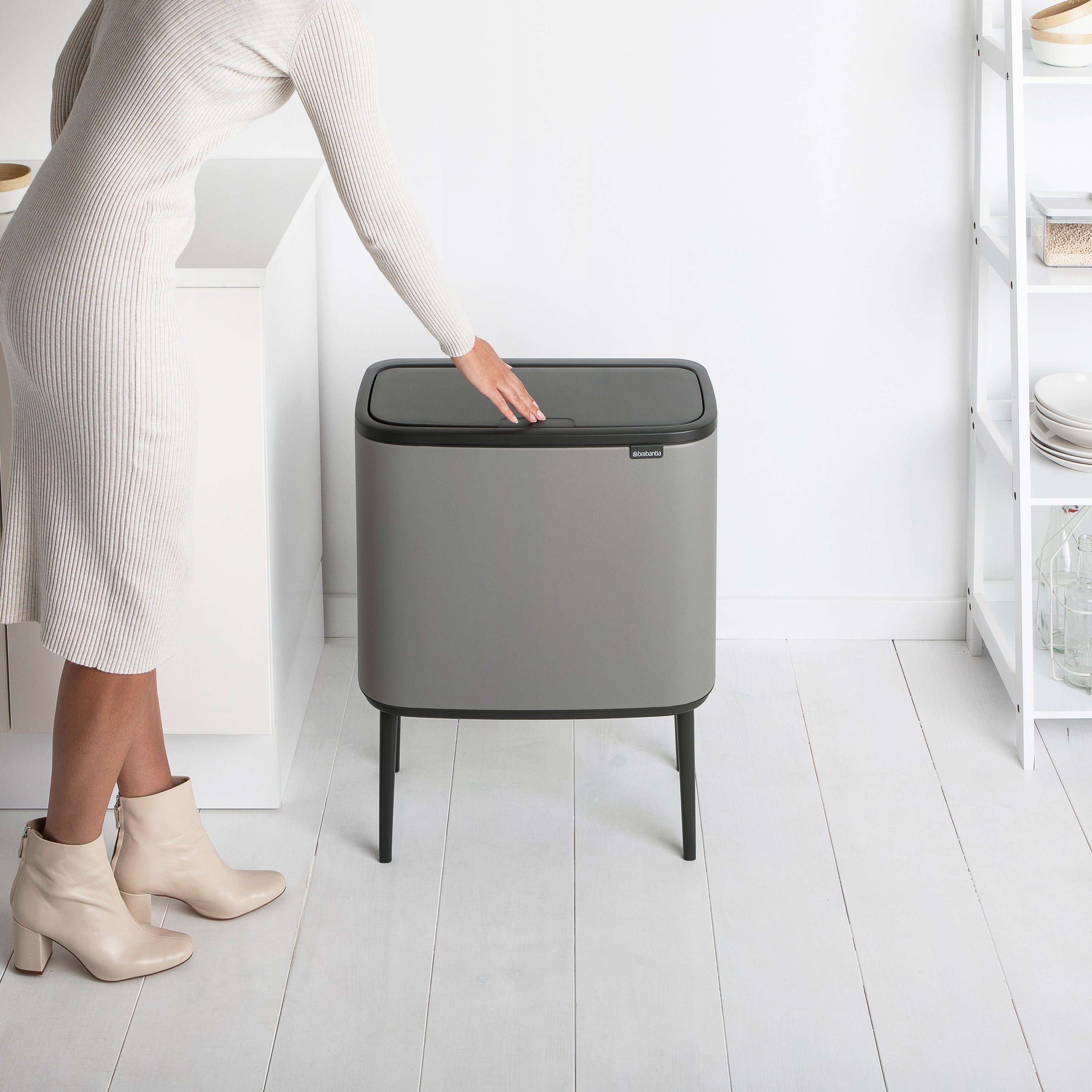 Brabantia Bo Touch Bin Afvalemmer 33 Liter (3x11 Liter)