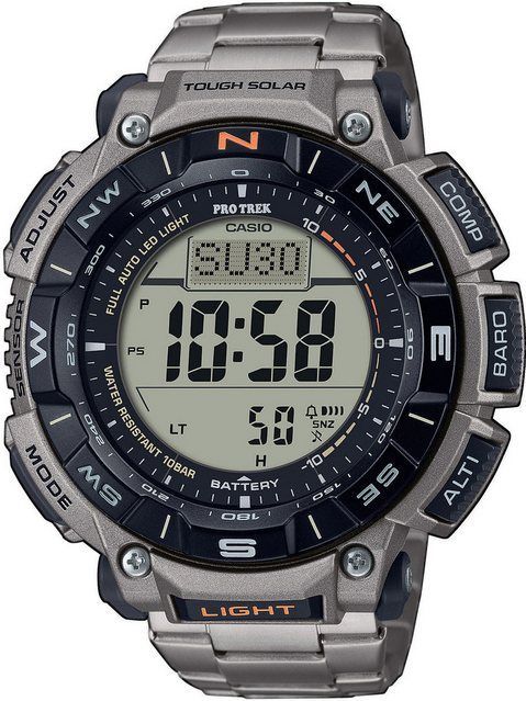 Casio - Pro-Trek - Horloge - Zilver Grijs - Digitaal - Hoogtemeter - Kompas