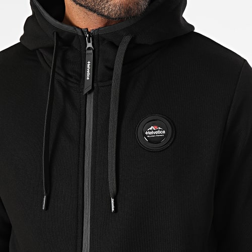 Sweat Capuche Zippé Sisco Ottawa Noir