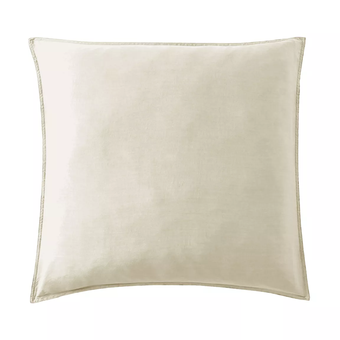 Taie d'oreiller carrée lyocell Tencel™ lavé (80 x 80 cm) Olivia Beige pampa