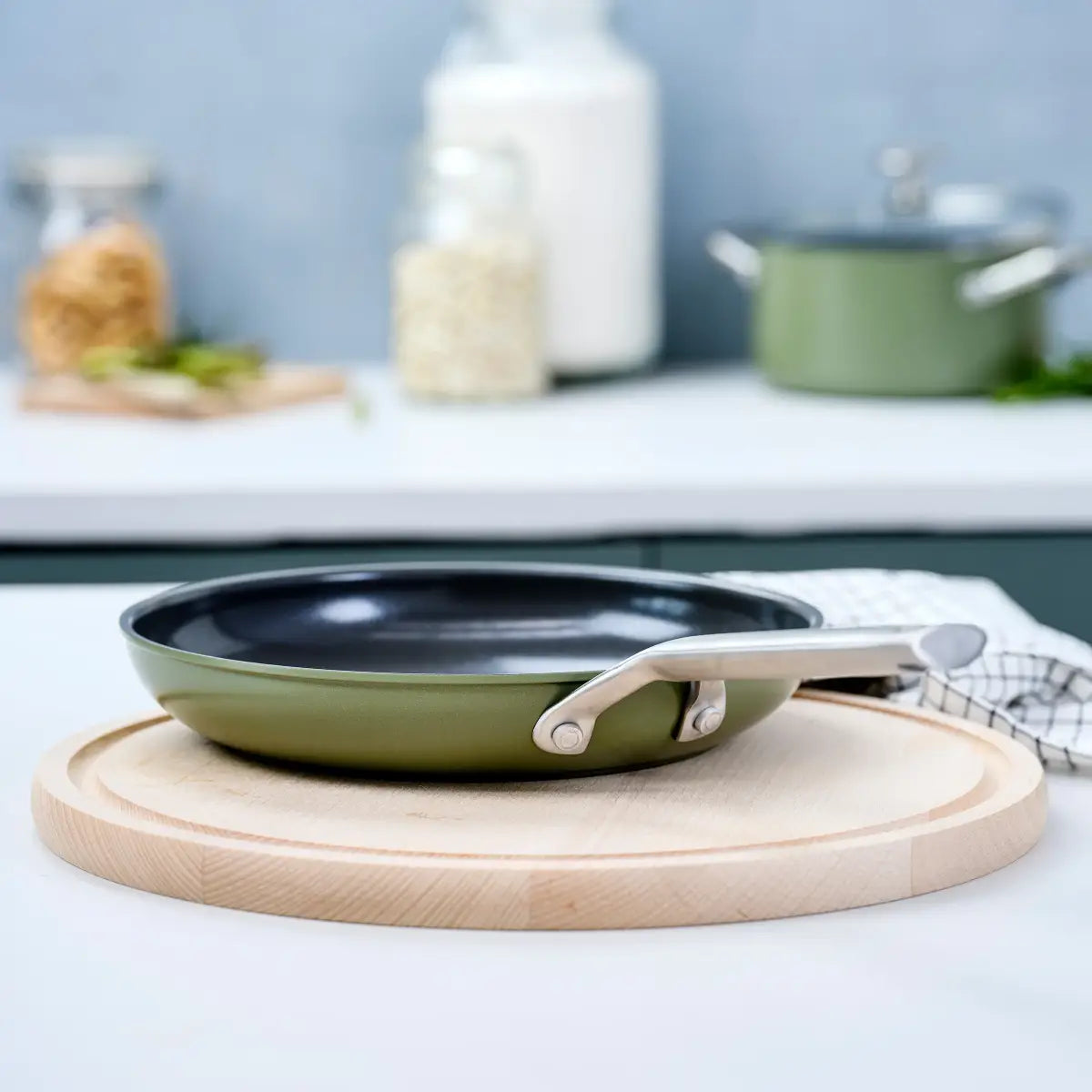 BK Sublime Koekenpannenset Olive Green -3-delig