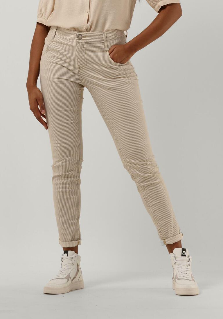 MOS MOSH zand mos mosh slim fit jeans nelly stripe pant