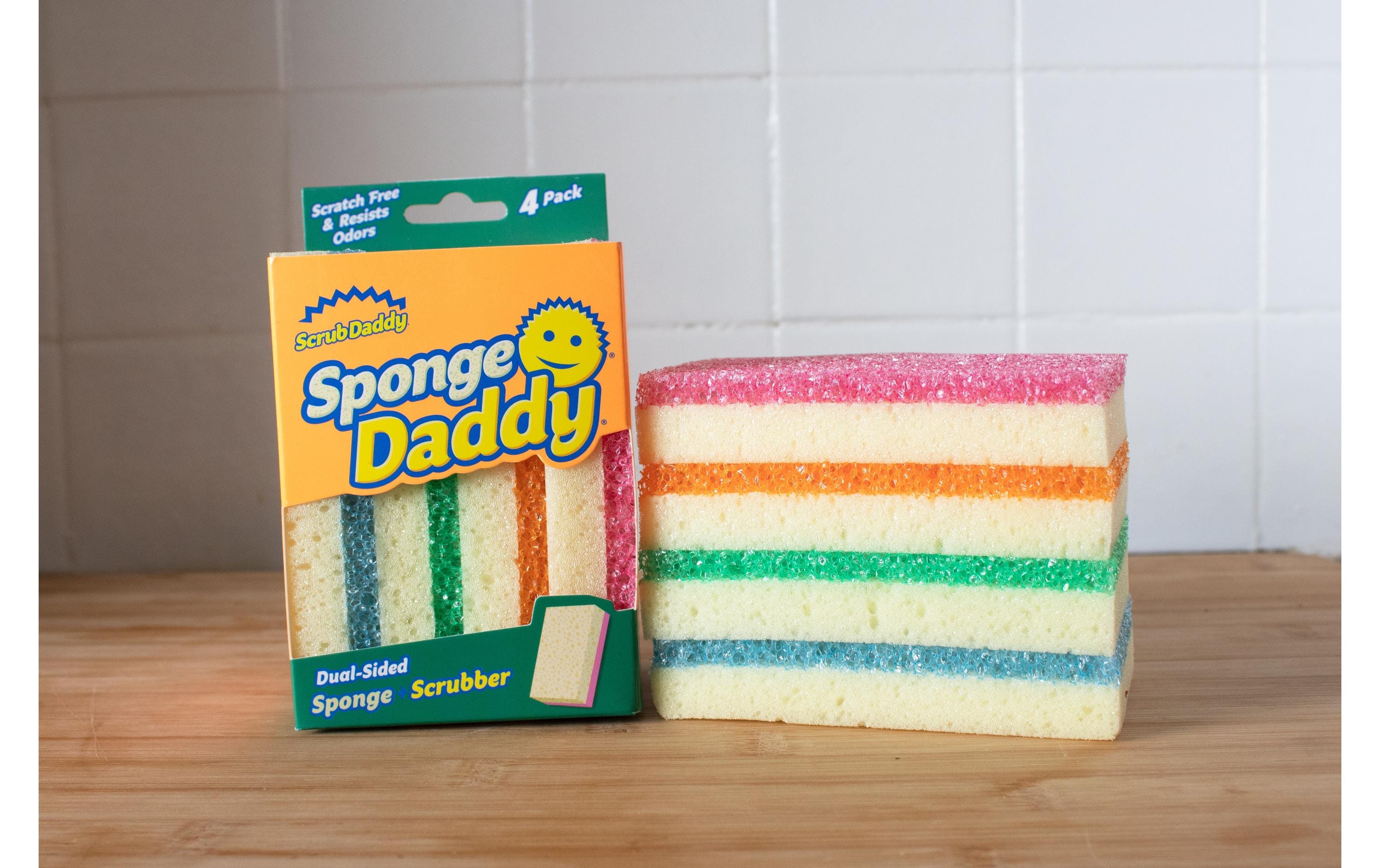 Sponge Daddy Schwamm 4er PackDoppelseitiger Abwaschschwamm