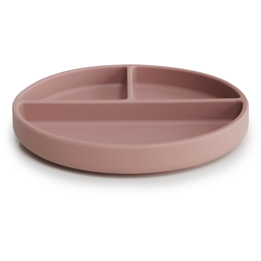 mushie Silikonteller mit Saugfuß Blush