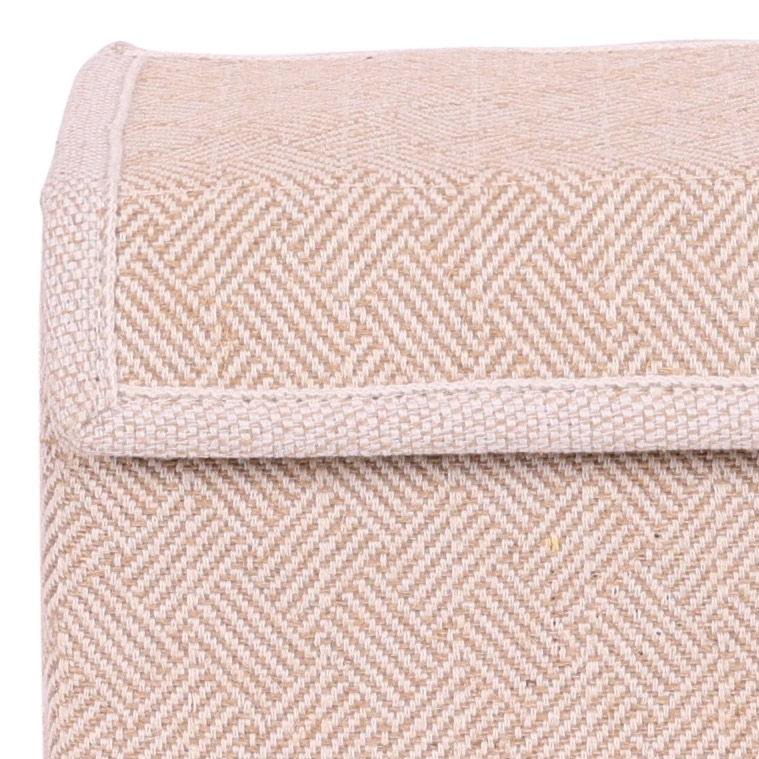 Opbergdoos Auri beige square 35x24x20cm