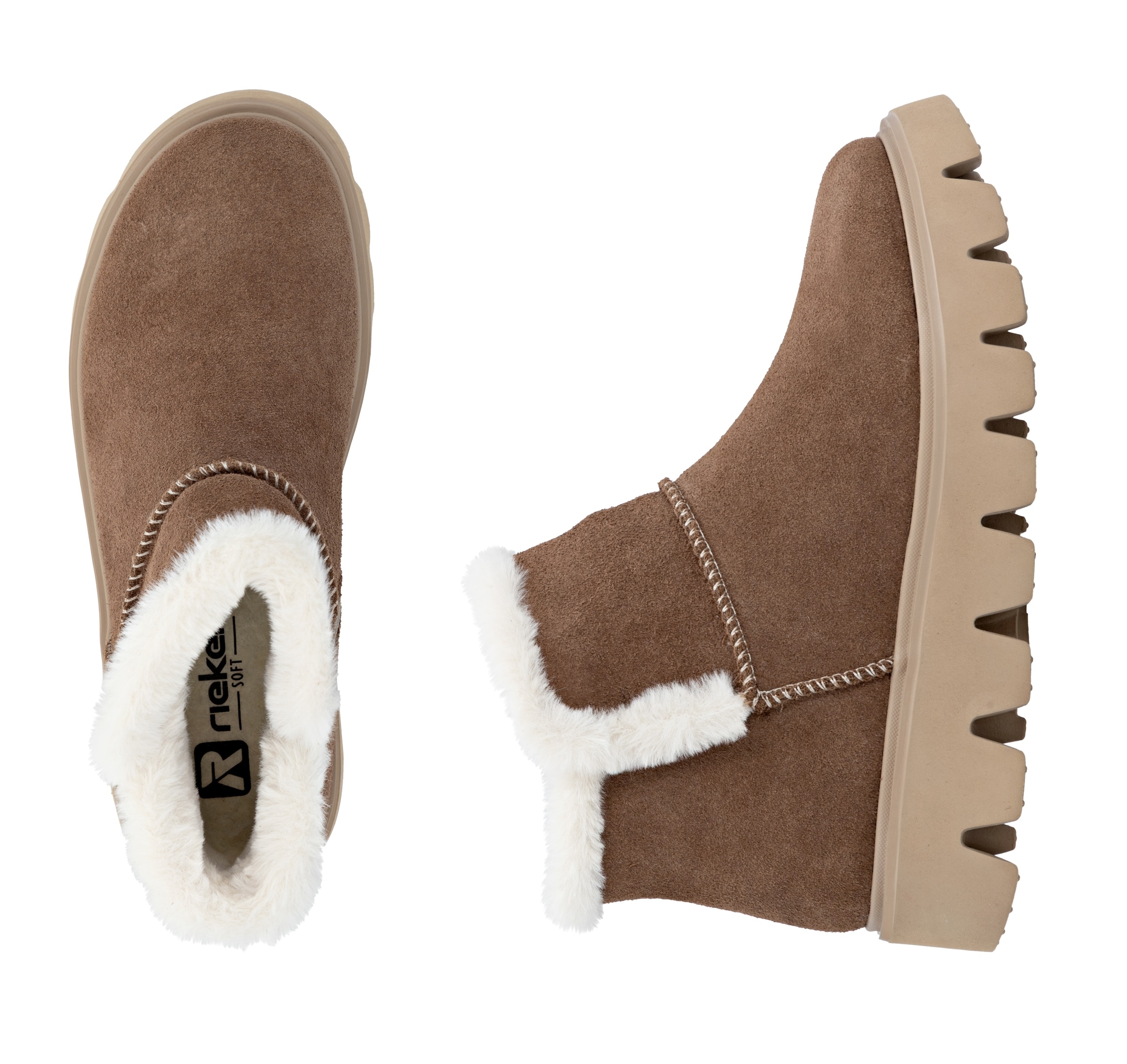 Rieker EVOLUTION Winterboots  Plateaustiefel, Schlupfschuh mit Innenreissverschluss