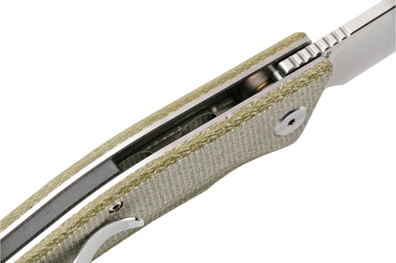 Bestech Cubis BG42B Stonewashed & Satin, Beige Micarta, zakmes
