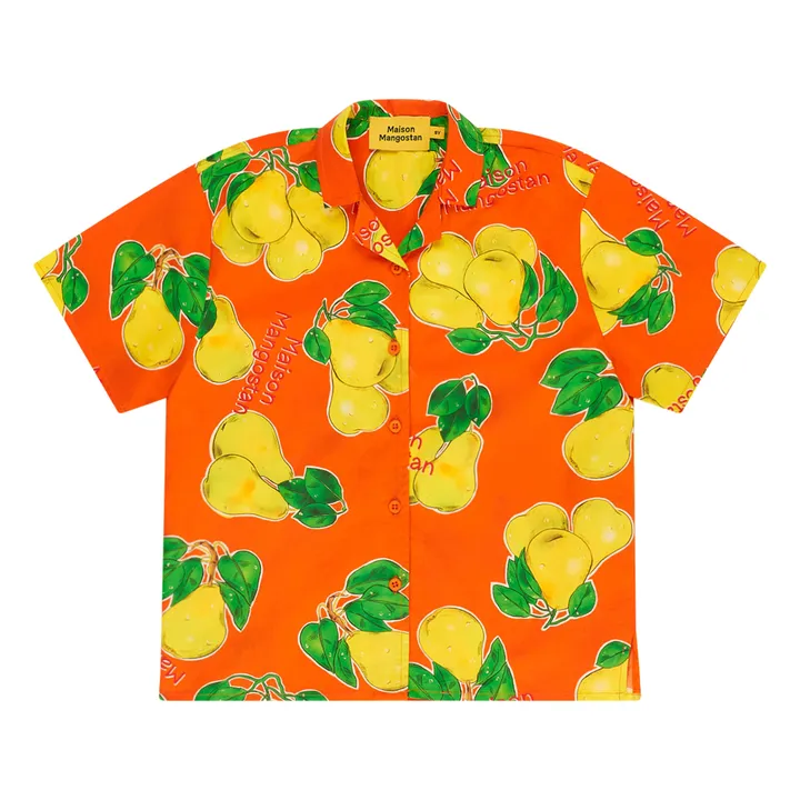 Maison Mangostan Chemise Peritas | Orange sanguine