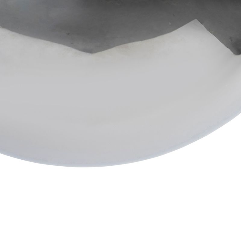 Art Deco hanglamp zwart met smoke glas 30 cm - Pallon