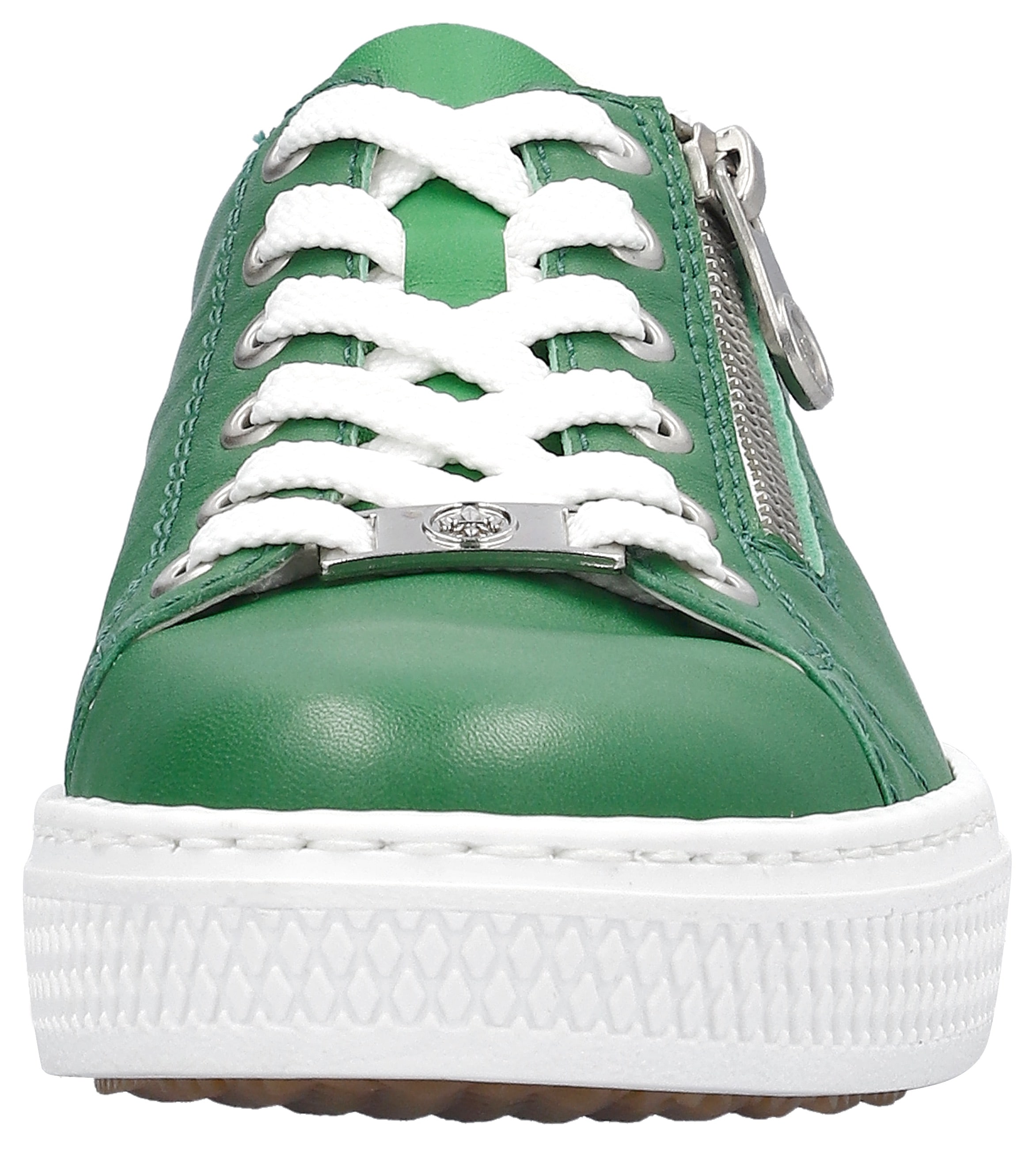 Rieker Plateausneaker  mit seitlichem Reissverschluss, Freizeitschuh, Halbschuh, Schnürschuh