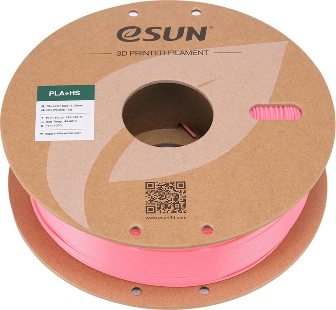 eSUN  PLA+HS Pink, 1,75 mm / 1000 g    PLA-Filament für den Hochgeschwindigkeitsdruck