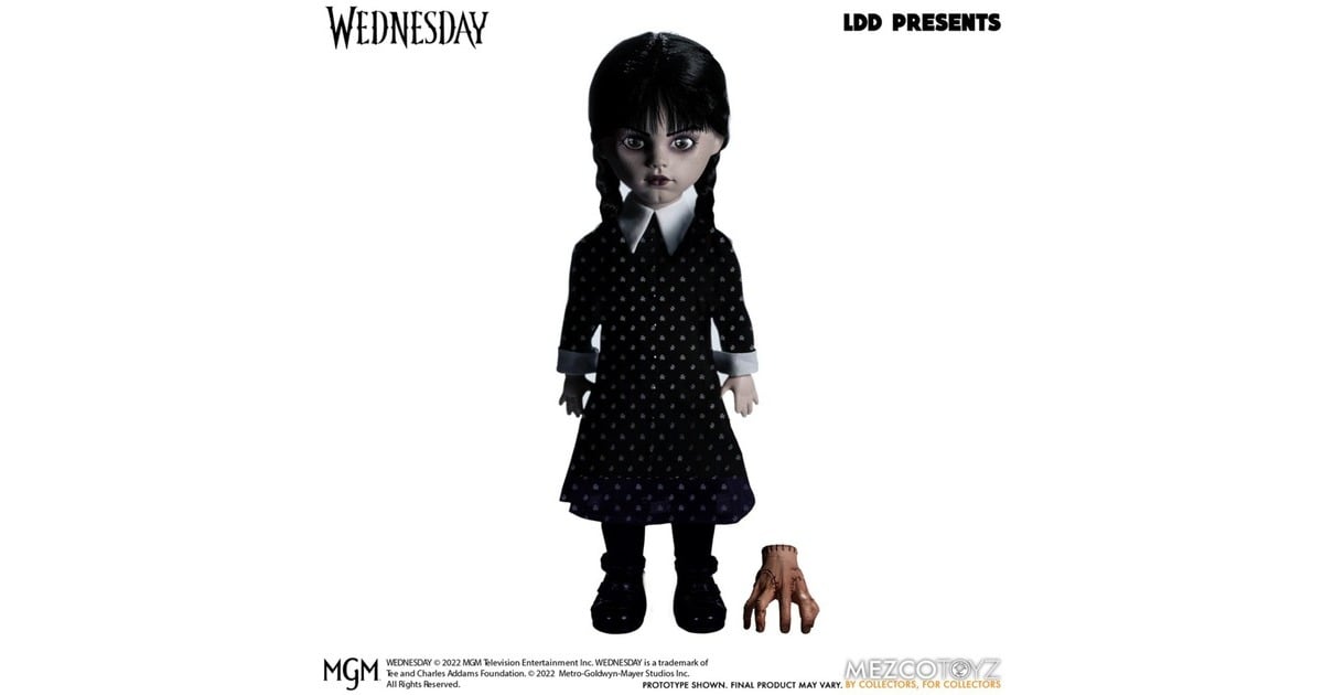 Mezco ToysLiving Dead Dolls: Wednesday Addams 10 inch Action Figure Speelfiguur