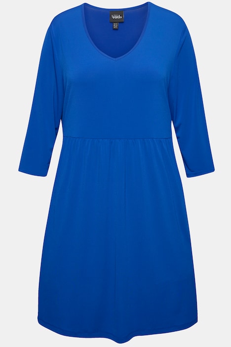 Longshirt, A-Linie, Tunika-Ausschnitt, 3/4-Arm, Taschen
