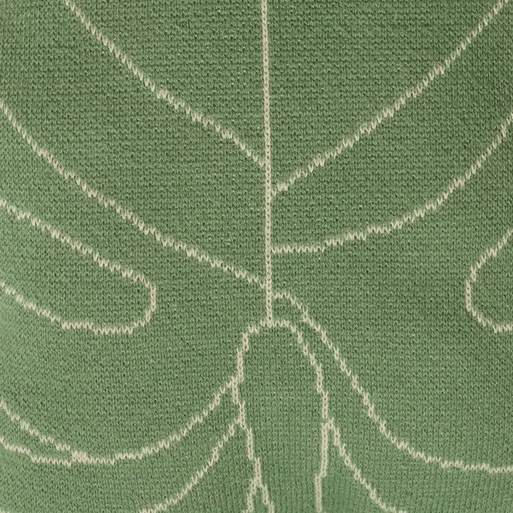 Lorena Canals - Gestricktes Kissen Baby Leaf, grün