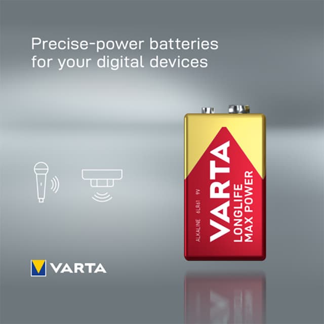 Varta Longlife Max Power 9V batteri