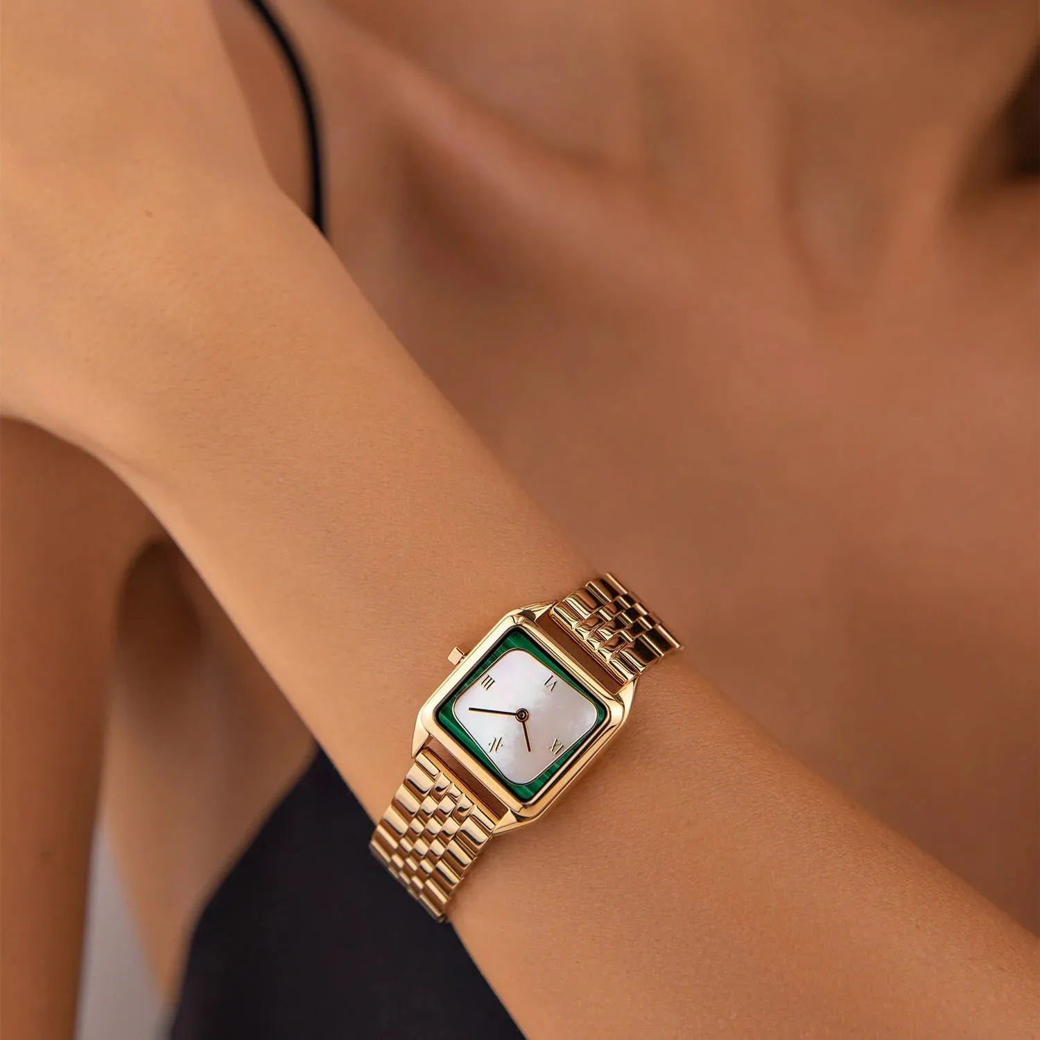 Montre Geminus Malachite and Pearl Vanna