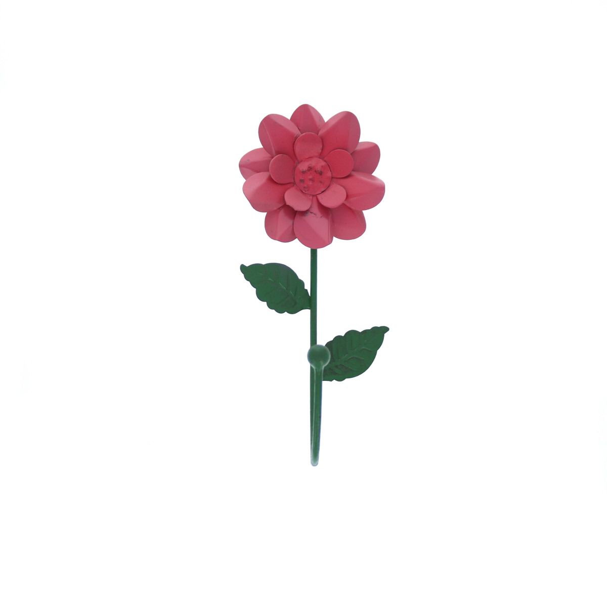 Patère en métal fleur rose Jolie saison