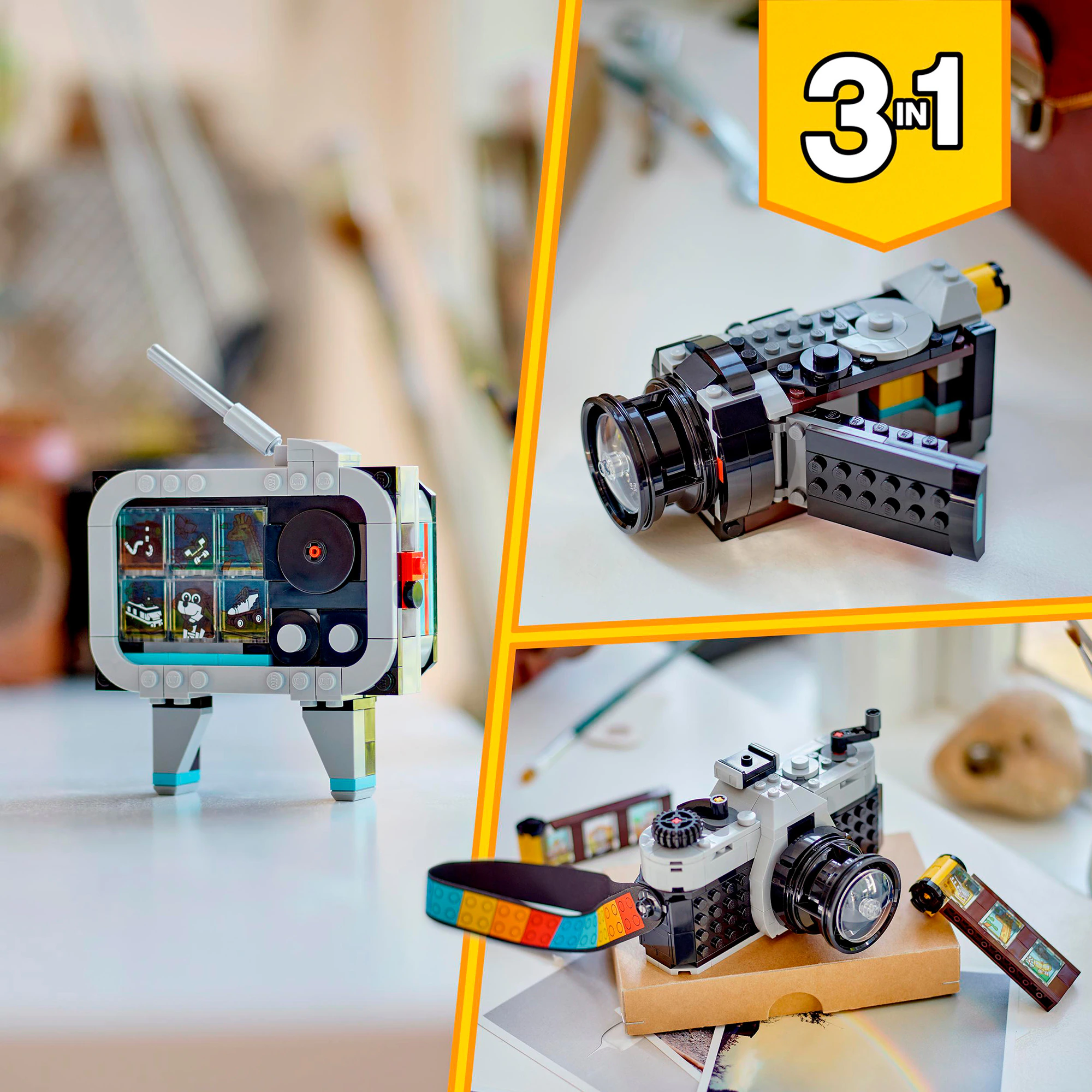 LEGO Konstruktionsspielzeug Creator 3-in-1 Retro Kamera