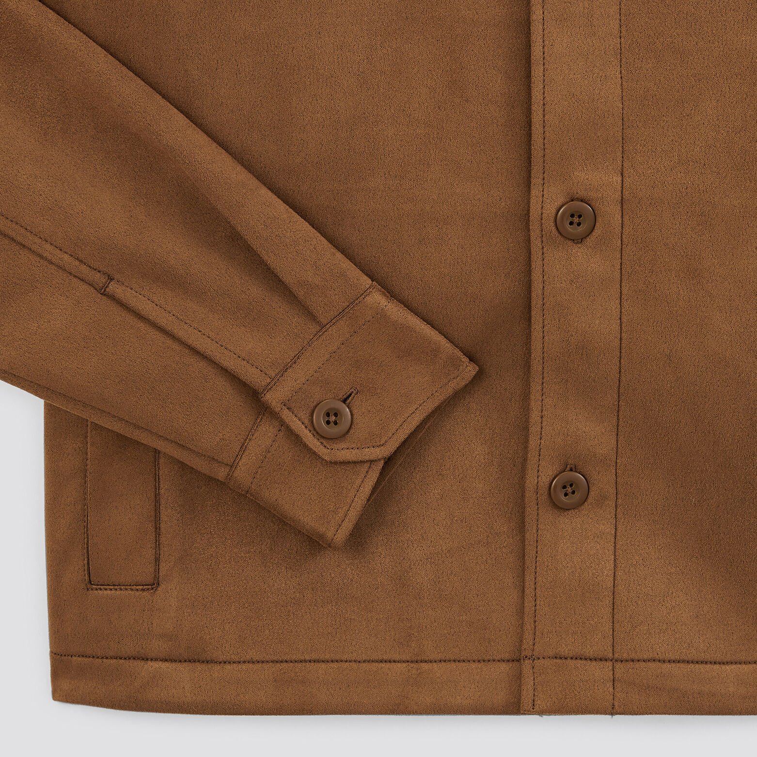 Surchemise unie suede Orange