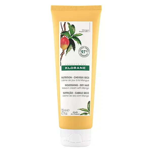 Creme de Dia Klorane com Manteiga de Manga para Nutrição Capilar 125ml