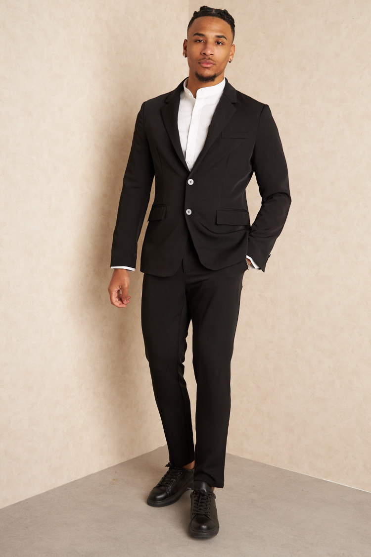 Costume 2 pièces blazer + pantalon noir