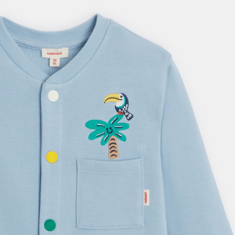 Combinaison bébé bleue à motifs Catimini Bleu