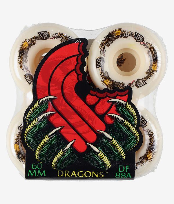 Powell-Peralta Dragons Symmetrical Bomber Rollen (off white) 60 mm 88A 4er Pack