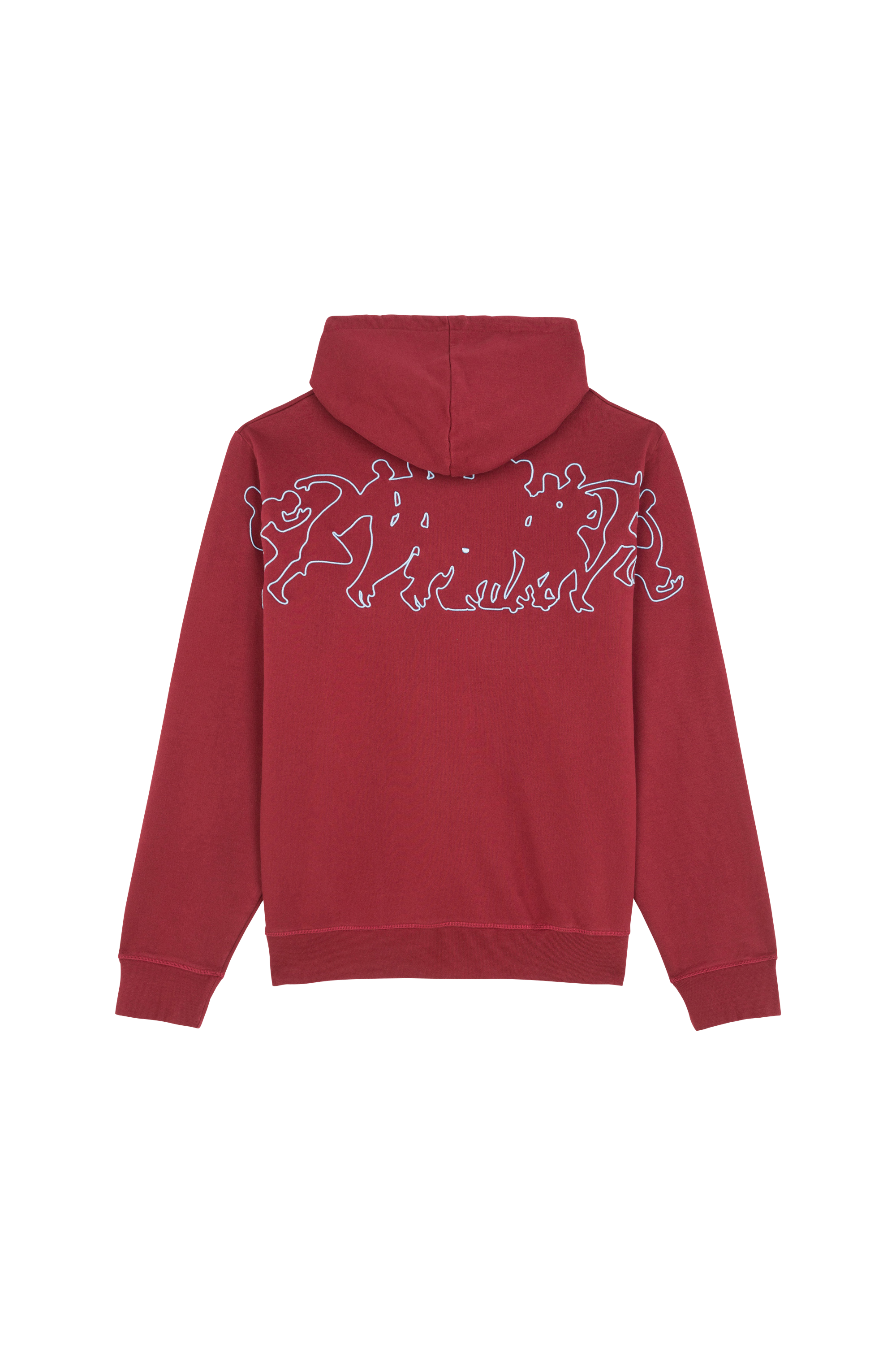ARTE ANTWERP Hoodie Hank Back Multi Runner Rouge