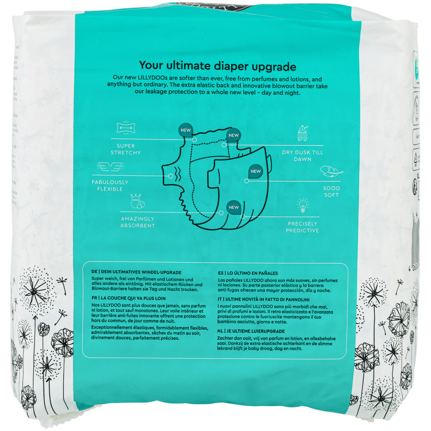 Lillydoo Windeln Maxi Grösse 4, 9-14kg 25 Stück