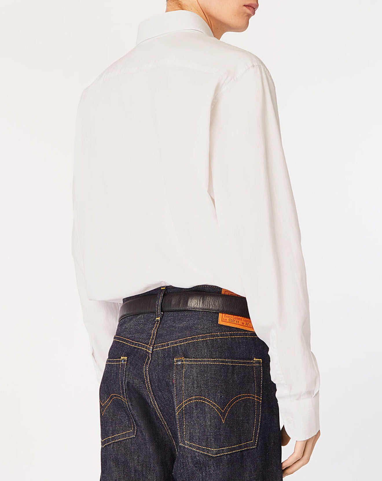 Tommy Hilfiger Chemise droite Oxford Solid blanche