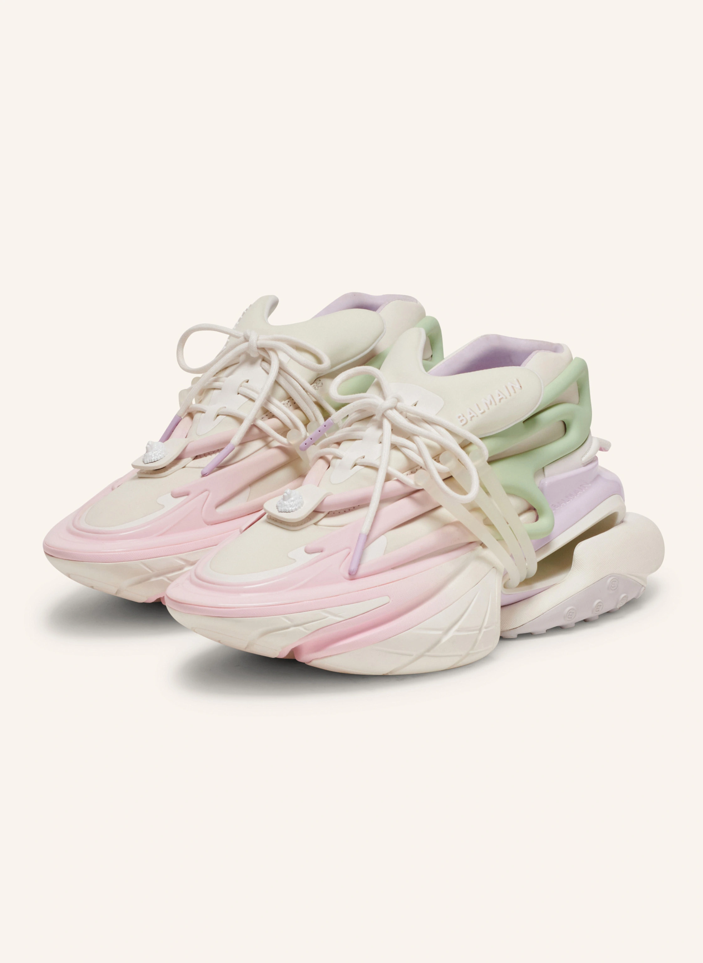BALMAIN Sneakers Unicorn aus Neopren und Leder