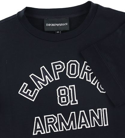 Emporio Armani T-Shirt - Navy m. Weiß