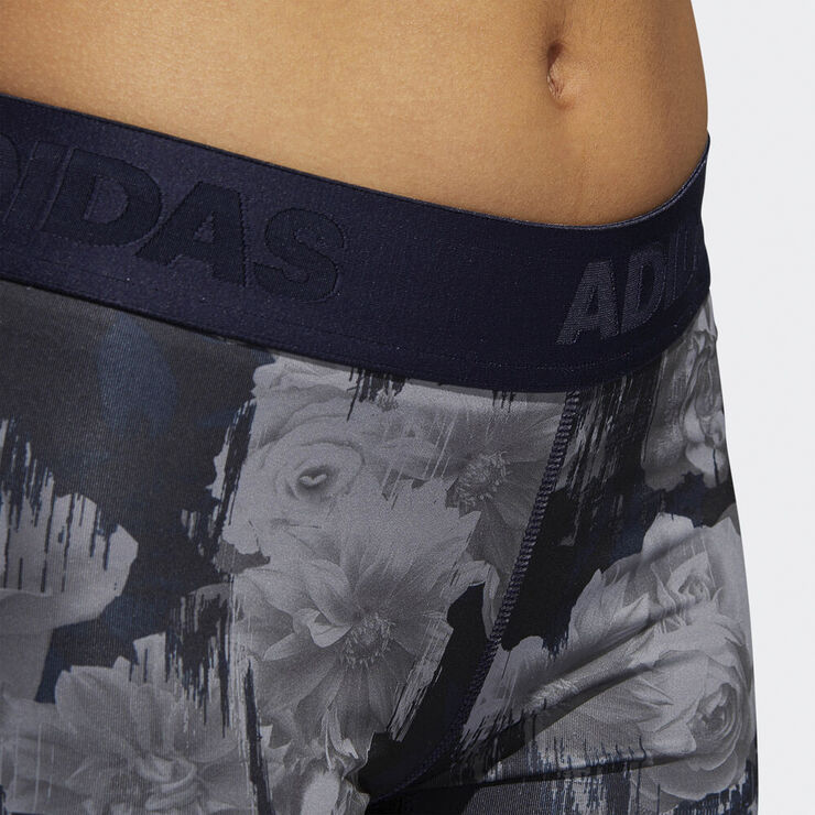 adidas Alphaskin Sport Floral Short Tights Sort