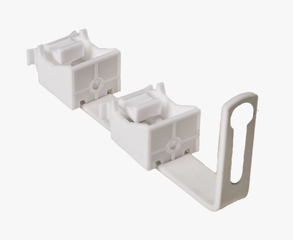 Veggvinkel 4 stk hvit - 5 cm