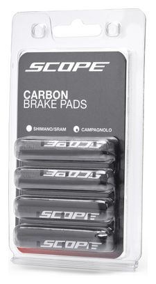 4 Cartouches de Patins de Freins pour Jante Carbone Shimano Scope
