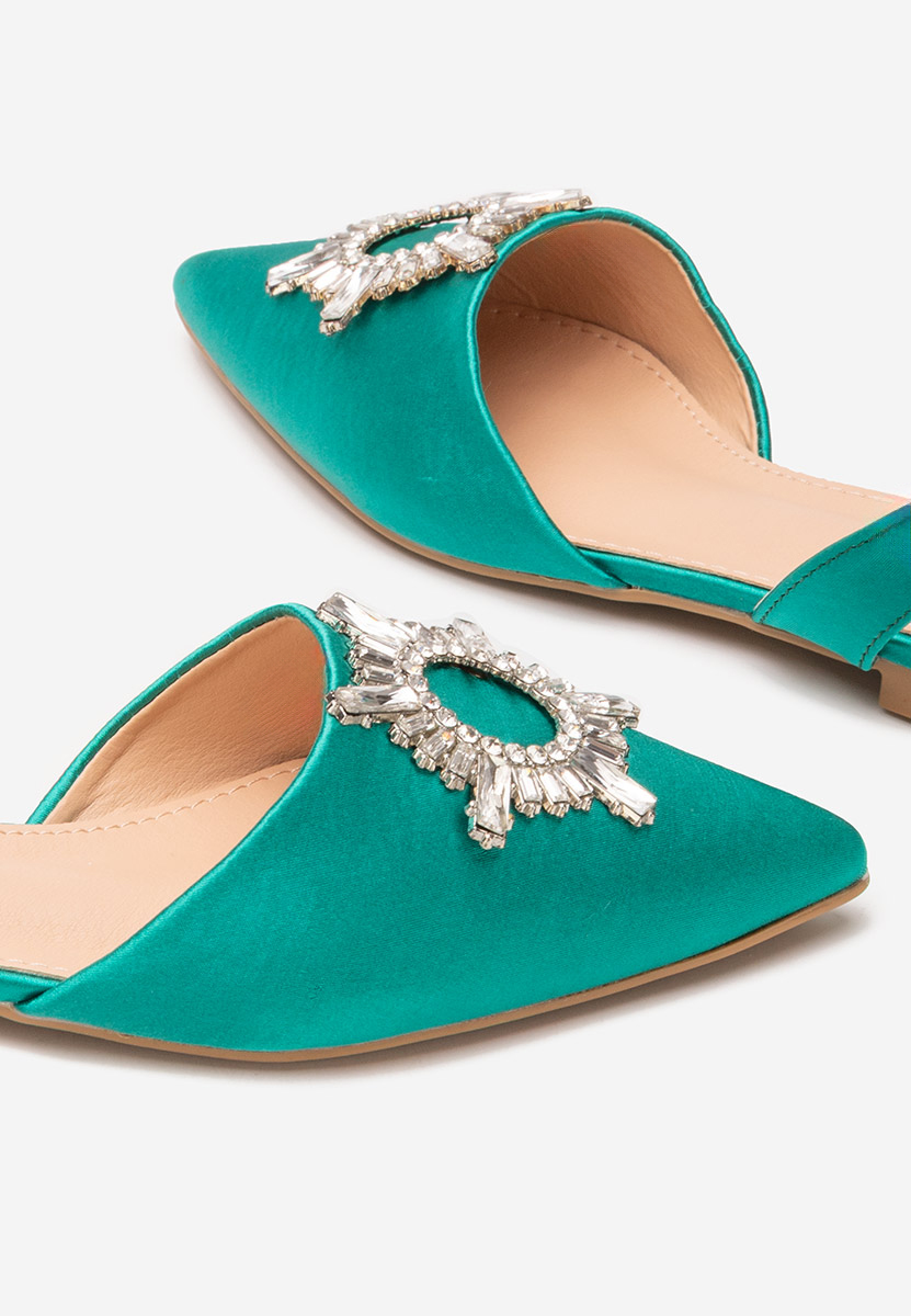 Ballerines élégantes verts Naidia