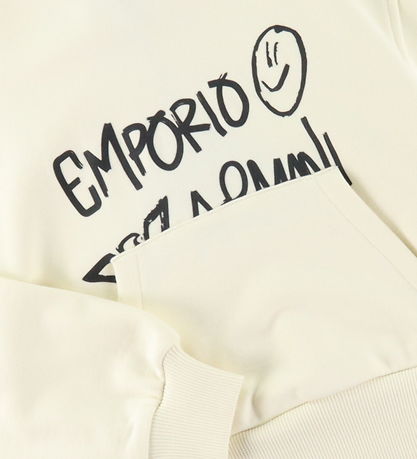 Emporio Armani Sweatshirt - Kurz geschnitten - Vanilla Ice m. Sc