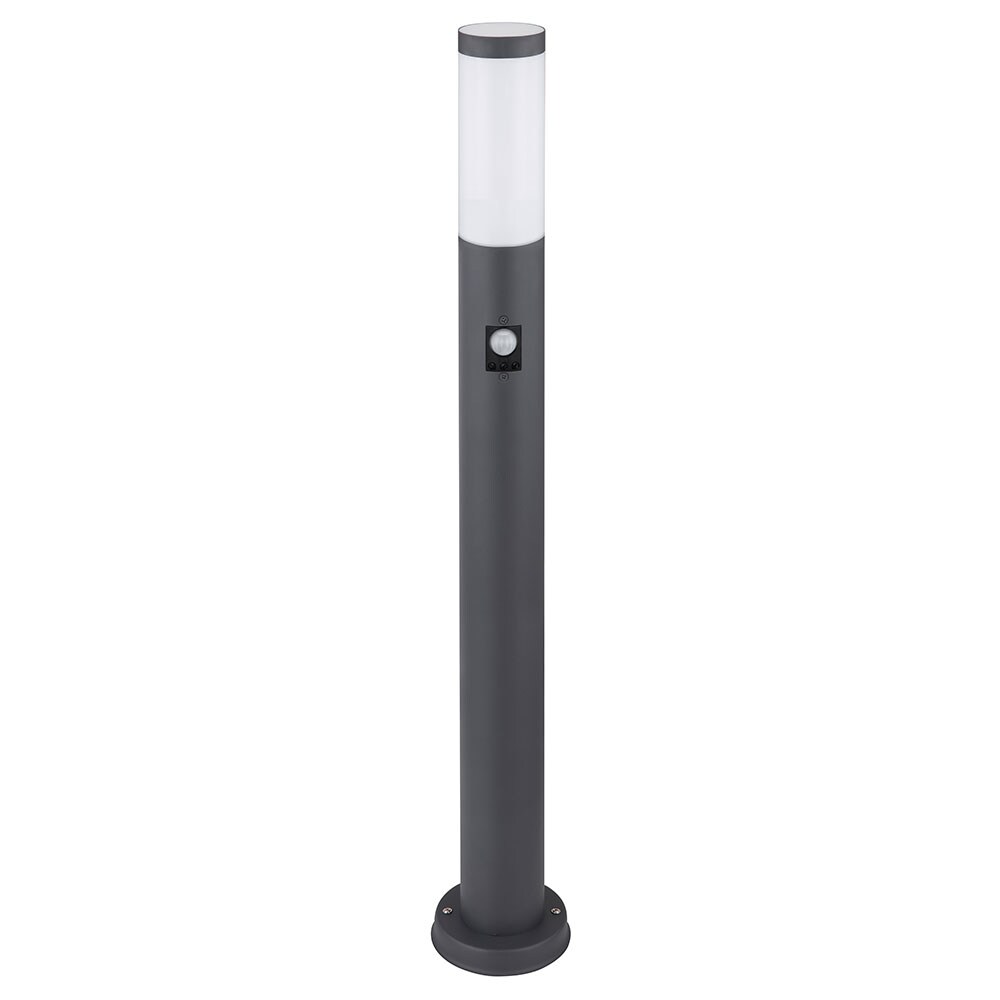 Stehleuchte, Edelstahl anthrazit, Bewegungsmelder, H 80 cm