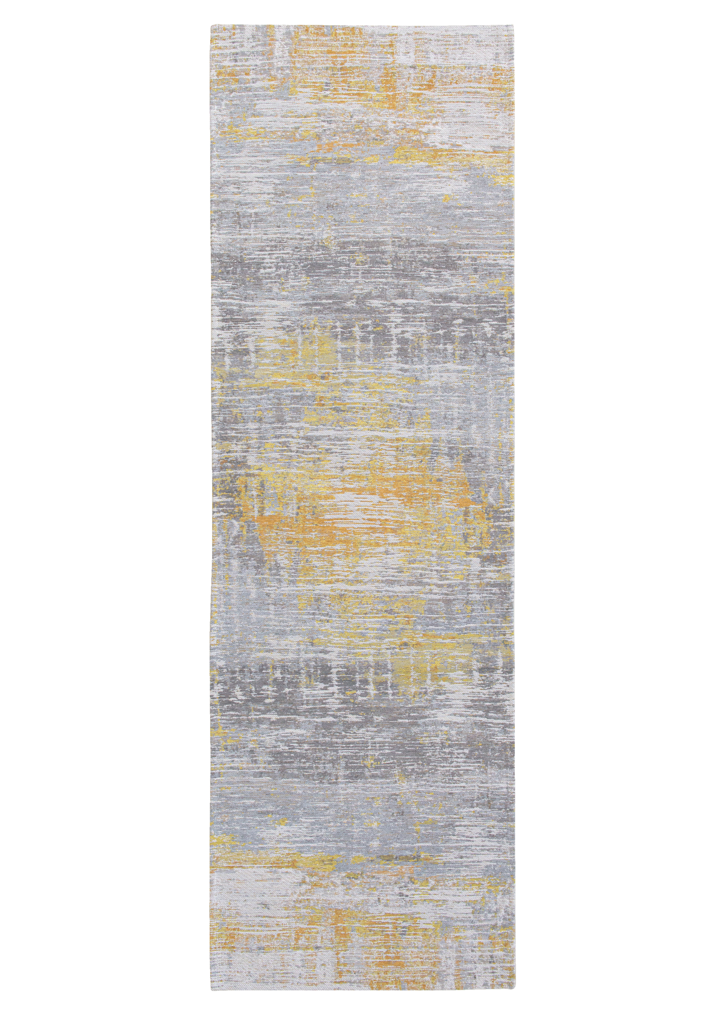 Ecorugs vloerkleed Streaks geel 80x250 cm