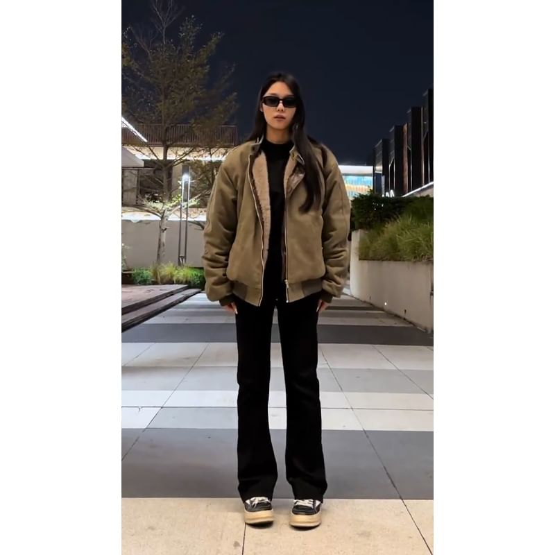 Kimeya - Matching Mid Rise Plain Flared Jeans voor koppels