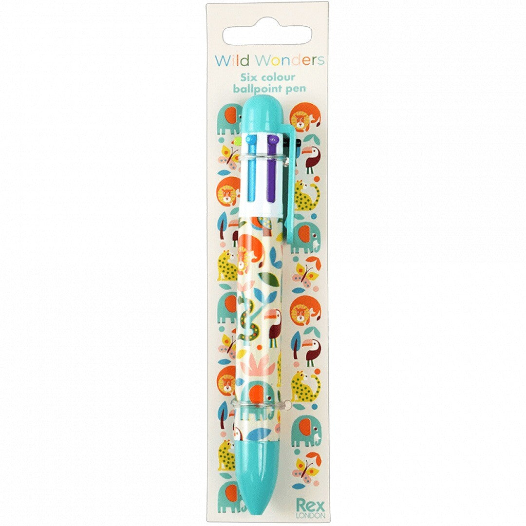 Rex london kleurenpen 6-in-1 wild wonders