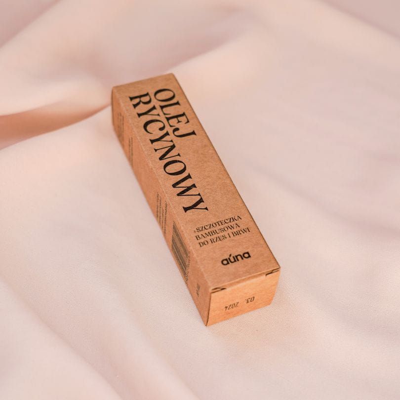 Auna Pure Rizinusöl 10 ml mit Bürste - Serum für Augenbrauen und Wimpern