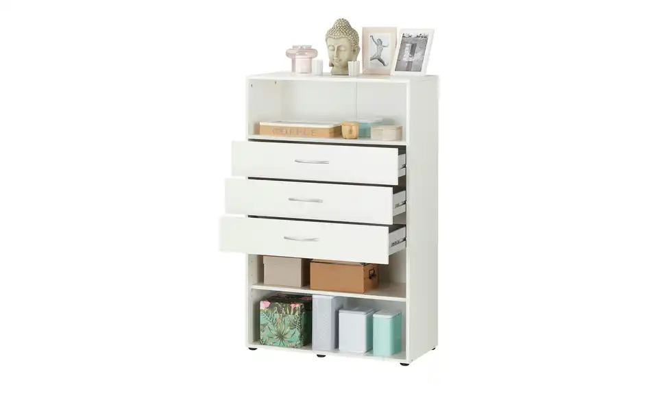 Regal Multischrank-System 80 cm 126 cm Weiß